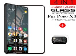 Foto van Telefoon accessoires 4 in 1 camera tempered glass for xiaomi poco x3 protective screen protector on 
