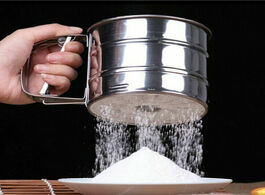Foto van Huis inrichting powerful handheld flour sifter stainless steel icing sugar mesh sieve cup baking kit