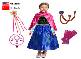 Foto van Baby peuter benodigdheden frozen anna princess dress girls party costume halloween cosplay up with c