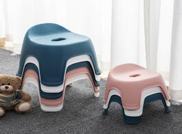 Foto van Meubels plastic backrest stool living room non slip change shoe bench kindergarten kids child study 