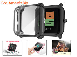 Foto van Horloge screen protector slim colorful frame tpu case cover protect shell for huami amazfit bip youn