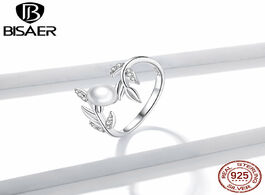 Foto van Sieraden bisaer new rings 925 sterling silver shiny wheat ears finger for women simple engagement je