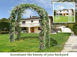 Foto van Huis inrichting diy iron wedding arch decorative garden backdrop pergola stand flower frame for marr