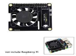Foto van Computer raspberry pi 4 intelligent control fan speed temperature lcd ice expention board for model 