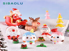 Foto van Huis inrichting christmas grandma snowman moon model cartoon figurine dollhouse cake home decor mini