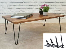 Foto van Meubels 4pcs iron metal table desk legs home accessories for diy handcrafts furniture and sofa leg
