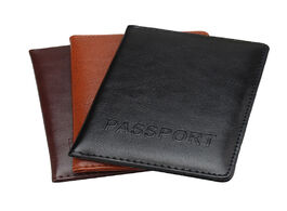 Foto van Tassen zoukane solid color simple letters pu leather passoport cover case holder wallet travel acces