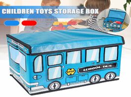 Foto van Huis inrichting 18l children cartoon car bus toy storage box child toys organizers case waterproof s