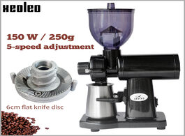 Foto van Huishoudelijke apparaten xeoleo espresso coffee grinder electric flat burr household machine bean mi