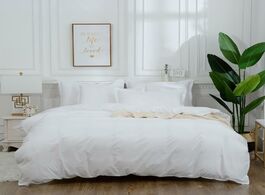 Foto van Huis inrichting white hotel duvet cover pillowcase stripe geometric black red gray simple bedding se