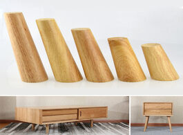 Foto van Meubels 1pcs furniture legs solid wood sofa replacement leg for tv ark wooden chair heighten foot cu
