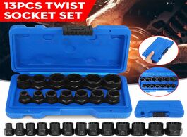 Foto van Auto motor accessoires 13pcs impact damaged bolt nut screw remover extractor socket tool kit removal