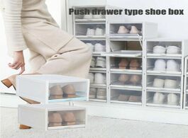 Foto van Huis inrichting 2 3pcs set push drawer shoe box organizer case anti dust damp proof transparent plas