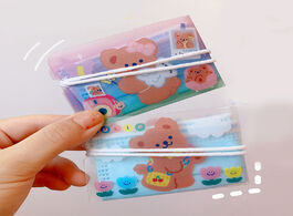Foto van Tassen 5pcs lot cute korea beras portable pvc mask clips disposable face storage case container fold