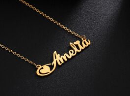 Foto van Sieraden custom name necklace gold plated customized stainless steel women personalized letter crown