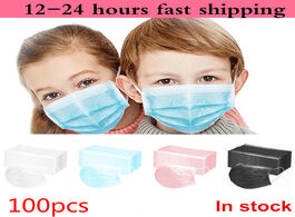 Foto van Schoonheid gezondheid 50pcs 100 pcs children s face mouth mask earloop 3 layer dust proof breathable
