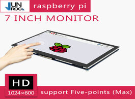 Foto van Computer 7 raspberry pi display 7inch capacitive touch screen lcd 1024 600 ips supports 4b 3b zero j