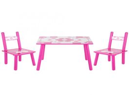 Foto van Meubels childrens wooden table and chair set for kids childs studying eat play games painting learni