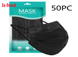 Foto van Beveiliging en bescherming 50pc mascarilla facial reutilizable negra envio desde espa a mascarillas 