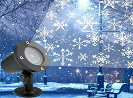 Foto van Lampen verlichting snowflake projector light super bright christmas led laser lights outdoor lawn pr