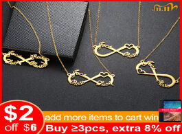 Foto van Sieraden vnox custom 2 3 4 names necklace infinity with heart icon chokers for women personalize cou
