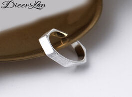 Foto van Sieraden bohemian ethnic 925 sterling silver hexagon rings for women bridal wedding vintage open fin