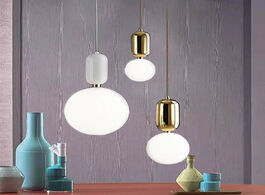 Foto van Lampen verlichting modern led pendant light europe glass ball indoor lighting novel hanging lamp res