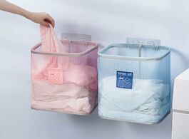 Foto van Huis inrichting laundry hamper clothes basket cotton washing bag foldable storage put artifact in th