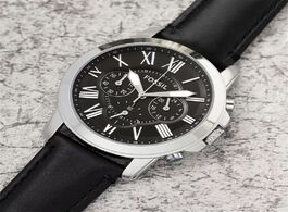 Foto van Horloge fossil luxury brand mens aaa watch fashion mechanical chronograph sports watches with leathe