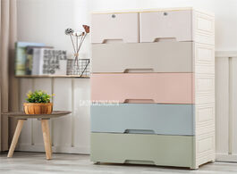 Foto van Huis inrichting 5805 5 tier pp drawer type combined locker clothes storage cabinet large children to