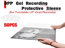 Foto van Elektronica leory 50pcs opp gel record protective cover for turntable player lp vinyl self adhesive 