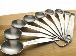 Foto van Huis inrichting 9pcs stainless steel measuring spoon set baking seasoning cooking kitchen tool