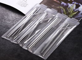 Foto van Huis inrichting reusable metal drinking straws 3 4 6pcs set 304 stainless steel sturdy bent straight