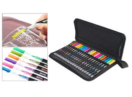 Foto van Huis inrichting outline metallic marker pens 21 colors double line paint permanent