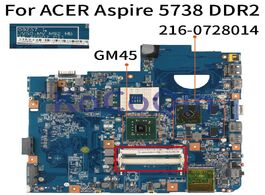 Foto van Computer 48.4cg07.011 laptop motherboard for acer aspire 5738 5738g 09257 1 jv50 mv m92 mb gm45 216 