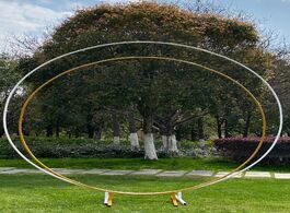 Foto van Huis inrichting metal circle wedding mariage arch round balloon flower background frame stand birthd