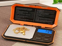 Foto van Huis inrichting digital mini scale 200g 0.01g pocket with 50g weight electronic calibration for food