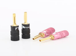 Foto van Elektronica 24k gold plated hot new nakamichi speaker cable banana plugs connectors