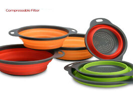 Foto van Huis inrichting silicone folding drain basket kitchen gadgets storage tools creative retractable fru