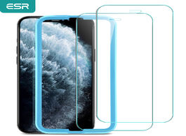 Foto van Telefoon accessoires esr screen protector for iphone 12 high sensitive full cover tempered glass min