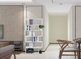 Foto van Meubels bookcase cube bookshelf wooden shelf office storage decoration home wall furniture