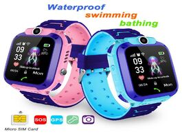 Foto van Horloge children gps tracker watch camera waterproof ios android multifunction digital wristwatch ki