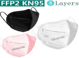 Foto van Beveiliging en bescherming ffp2 mask kn95 masks face facial maske protect dust mouth filtration anti