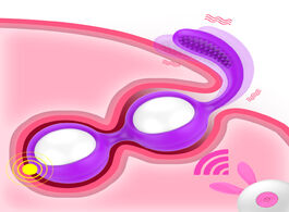 Foto van Schoonheid gezondheid sex toy for women wireless remote vaginal ball 12 frequency vibrating jump egg
