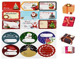 Foto van Huis inrichting 5sheets merry christmas gift box tag sealing stickers handmade packaging label stick