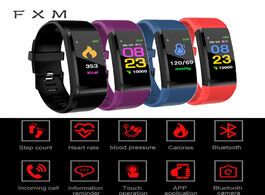 Foto van Horloge fxm id115plus children watches led digital sport smart band for men women pedometer calorie 
