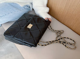 Foto van Tassen small chain pu leather crossbody bags for women 2020 branded trending quilted designer handba