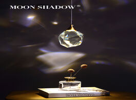 Foto van Lampen verlichting moonshadow pendant lights bedroom led full brass crystal nordic lamp luminaire su