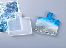 Foto van Sieraden diy coaster resin mold handmade uv epoxy silicone for home decor jewelry casting craft