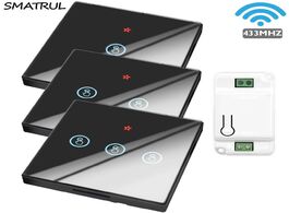 Foto van Elektrisch installatiemateriaal smatrul smart home wireless touch switch light electrical 433mhz rem